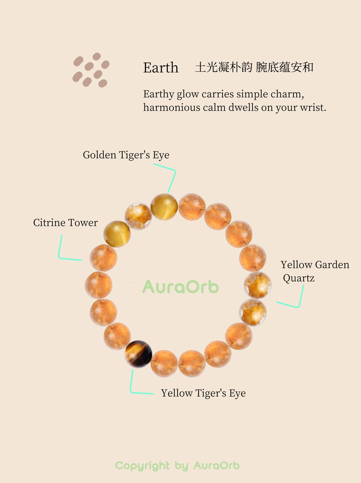 Earth Collection — Citrine Crystal Bracelet