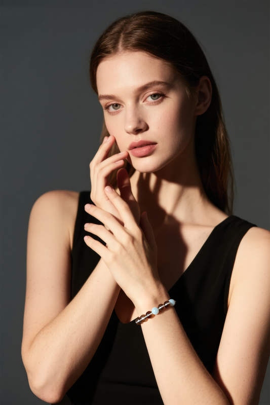 Metal Collection — White Crystal Bracelet